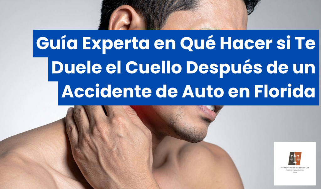 me duele el cuello después de un accidente de auto