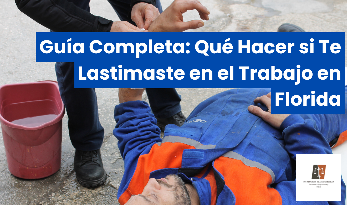 me lastimé en el trabajo qué hago ahora