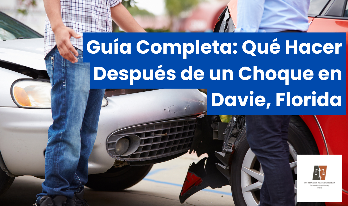 qué hacer después de un choque en Davie